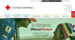 Desktop Screenshot of cruzrojacolombiana.org